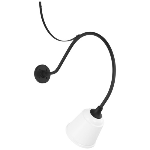 Visual Comfort & Co. Signature Collection Academy 26.5" Anchored Larrabee Barn Light, Visual Comfort & Co. Signature Collection TOB 2806MBK/S5-WHT N222M 