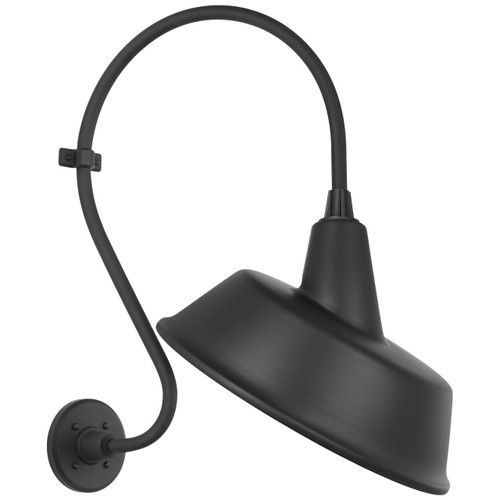 Visual Comfort & Co. Signature Collection Academy 15" Larrabee Barn Light, Visual Comfort & Co. Signature Collection TOB 2804MBK/S4-MBK N24ZL 