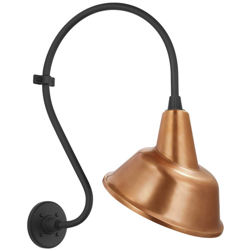 Visual Comfort & Co. Signature Collection Academy 15" Larrabee Barn Light, Visual Comfort & Co. Signature Collection TOB 2804MBK/S3-SC N24ZJ 