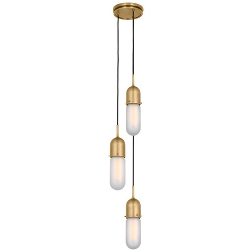 Visual Comfort & Co. Signature Collection Junio 3-Light Pendant, Visual Comfort & Co. Signature Collection TOB 5646HAB-FG-3 N2516 