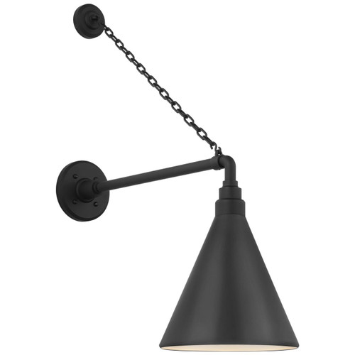 Visual Comfort & Co. Signature Collection Academy 17.5" Anchored Mack Barn Light, Visual Comfort & Co. Signature Collection TOB 2813MBK/S10-MBK N2402 