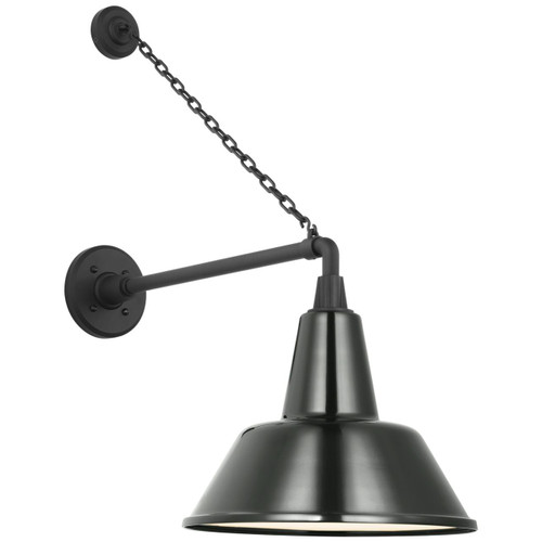 Visual Comfort & Co. Signature Collection Academy 17.5" Anchored Mack Barn Light, Visual Comfort & Co. Signature Collection TOB 2813MBK/S1-G N2226 