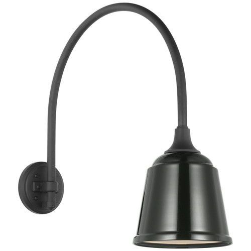 Visual Comfort & Co. Signature Collection Academy 19.5" Arched Mack Barn Light, Visual Comfort & Co. Signature Collection TOB 2815MBK/S5-G N250R 