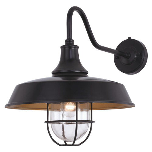 Dorado Outdoor Wall Sconce, 1-Light, Dark Bronze, Light Gold, 16.75"H (T0571 J7P6)