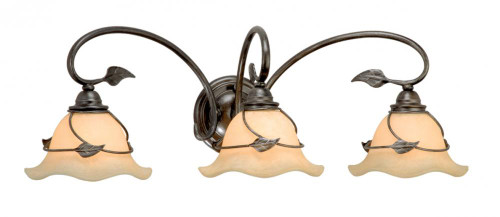 Vine Bath Vanity, 3-Light, Oil Shale, 27.5"W (VL38843OL 85MJ)