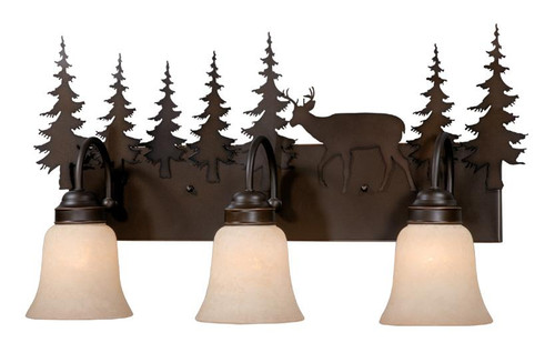 Bryce Bath Vanity, 3-Light, Burnished Bronze, 24.75"W (VL55403BBZ C0H9)