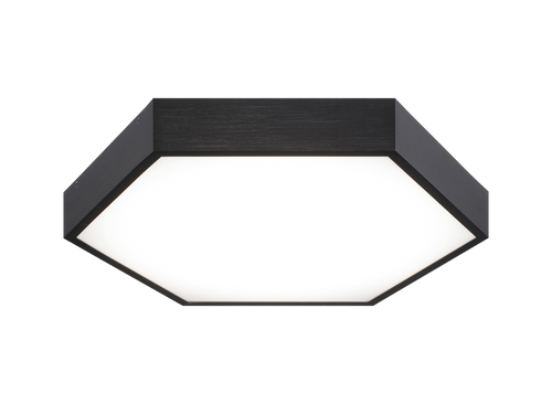 Hexol Flush Mount, 1-Light, LED, Black, Oxidized Black, 16"L (M12614OB 305XN16)