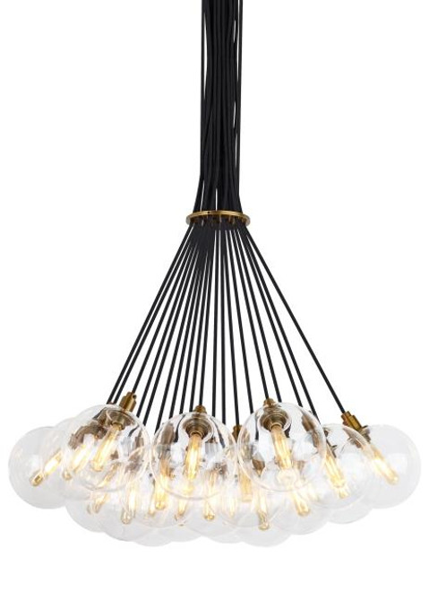 Gambit Chandelier, 19-Light, Brass, 22.3"W (700GMBMP19CR 70DN4W5)