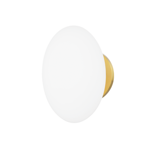 Wagner Bathroom Wall Sconce Aged Brass