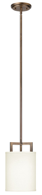 Hampton Mini-Pendant, 1-Light, Brushed Bronze, 7"W (3207BR D39V)