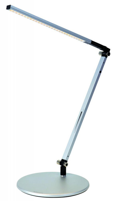 Z-Bar Solo Mini Desk Lamp, Two-Piece Desk Clamp, Cool Light, LED, Silver, 15"H (AR1100-CD-SIL-2CL 407UDLP)