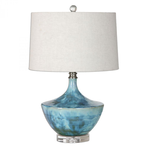 Chasida Table Lamp, 1-Light, Blue, Green, 23"H (27059-1 9Q8AX)