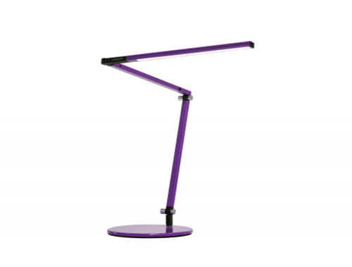 Z-Bar Mini Desk Lamp, One-Piece Desk Clamp, Warm Light, LED, Purple, 12.75"H (AR3100-WD-PUR-CLP 407UAPH)