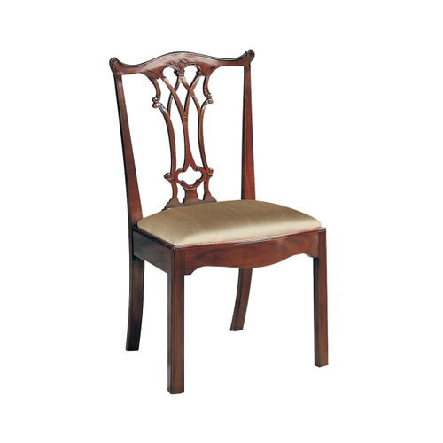 Maitland-Smith Connecticut Polished Mahogany Side Chair, Maitland-Smith 8123-40 YUU906TU63 