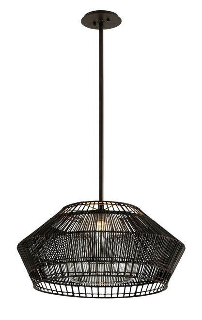 Hunters Point Mini Pendant Brown, Espresso 28"W x 14.5"H