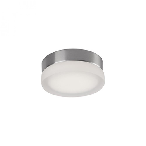 Bedford 6-in Brushed Nickel/Frosted LED Flush Mount, Kuzco (FM3506-BN 42CTP)