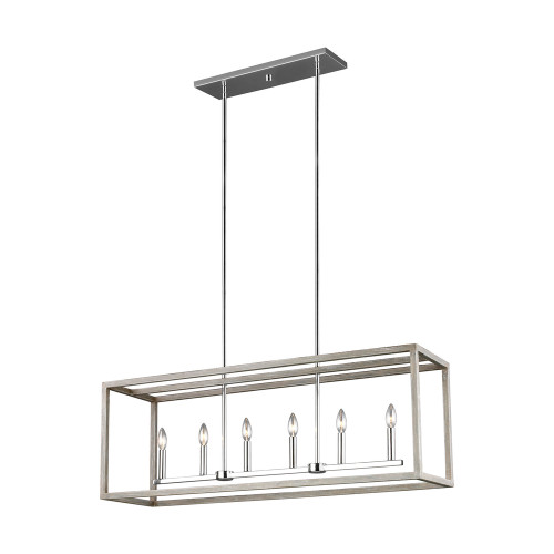 6-Light Island Pendant, Generation Lighting - Seagull 6634506-872 9YURE