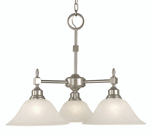 Taylor Chandelier, 3-Light, Brass, 25"W (2439 AB/CM VD7Z)