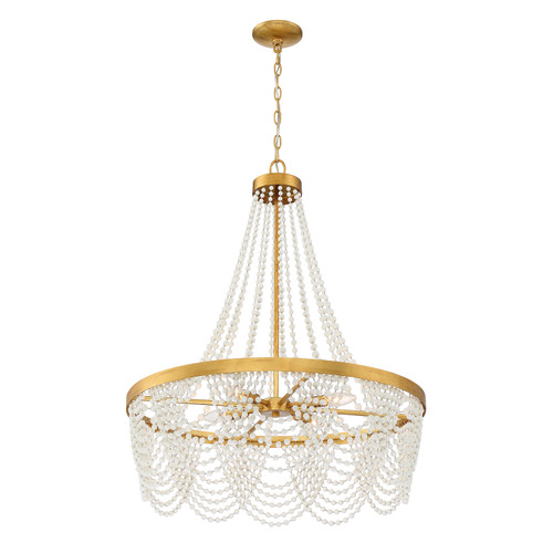 Fiona 4 Light Chandelier - Antique Gold 33.25"H
