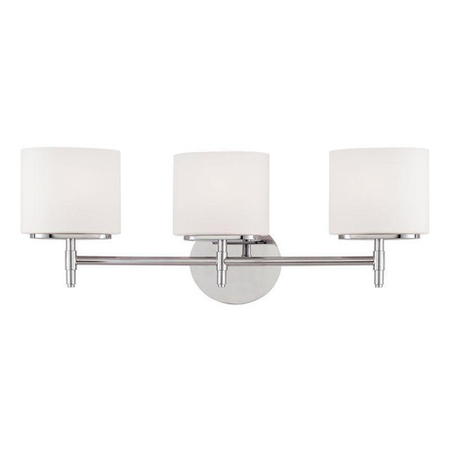 Hudson Valley Trinity Bath Vanity Light Polished Chrome 22.25"W x 8"H 