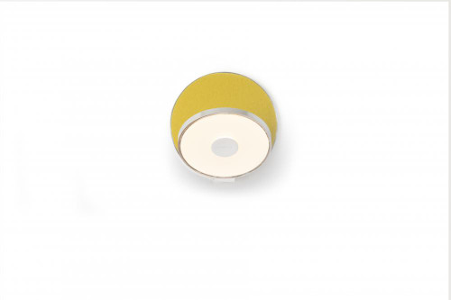 Gravy Wall Sconce, LED, Chrome, Honeydew Felt Plate, 5"H (GRW-S-CRM-HDF-HW 407UGK9)