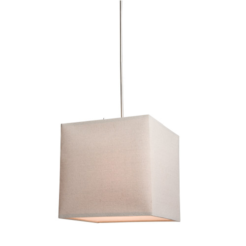 Mercer Street Chandelier, 2-Light, Oatmeal, Oatmeal Linen Shade, 16"W (SC540OM 340430L9)