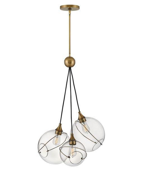 Hinkley Skye Globe Pendant Heritage Brass 