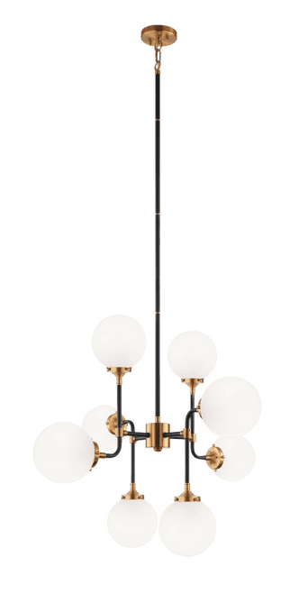 Matteo Lighting Particles Pendant, 8-Light, Brass, 29.5"W (C58208AGOP 305UR6H) 