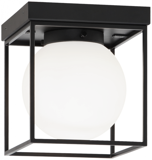 Squircle Flush Mount, 1-Light, Black, 7"L (X03801BK 305UT7F)