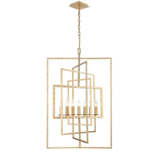 Capri Chandelier - Antique Gold 38"H