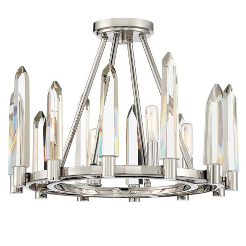 Crystorama Watson Semi Flush Mount 