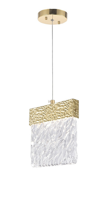 Carolina Pendant, LED, Gold Leaf, 6"W (1090P6-1-620 3069JF9)