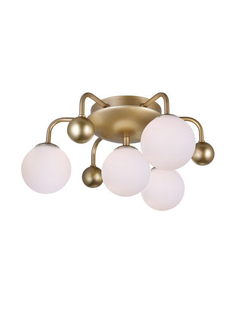 Element Flush Mount, 4-Light, Sun Gold, 16"W (1125C16-4-268 3069KFL)