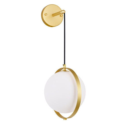 CWI Lighting Da Vinci Wall Light, 1-Light, Brass, 29"H (1153W9-1-169 3069LDH) 