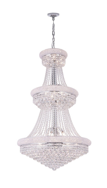 Empire Chandelier, 34-Light, Chrome, 36"W (8001P36C 3060HDT)