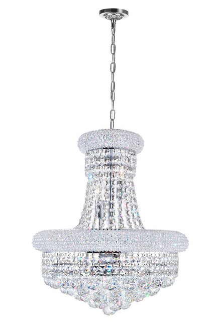 Empire Chandelier, 8-Light, Chrome, 18"W (8001P18C 3060HDF)