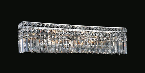 CWI Lighting Colosseum Wall Sconce, 6-Light, Chrome, 6"H (8005W26C-RC 3060JD3) 
