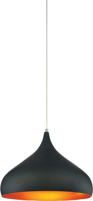 Dynamic Pendant, 1-Light, Black, 16"W (9633P16-1-101 3063LZ9)