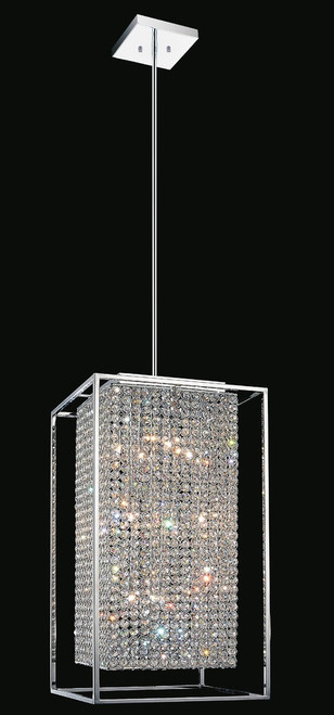 Cube Chandelier, 11-Light, Chrome, 14"W (QS8381P14C-RC 3063K2J)