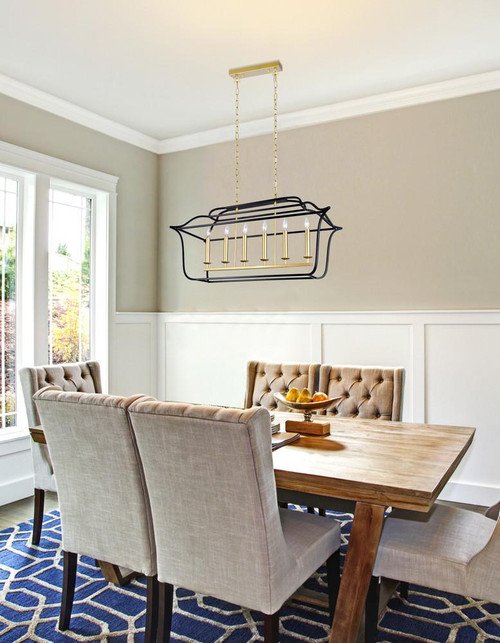 CWI Lighting Tudor Linear Chandelier 