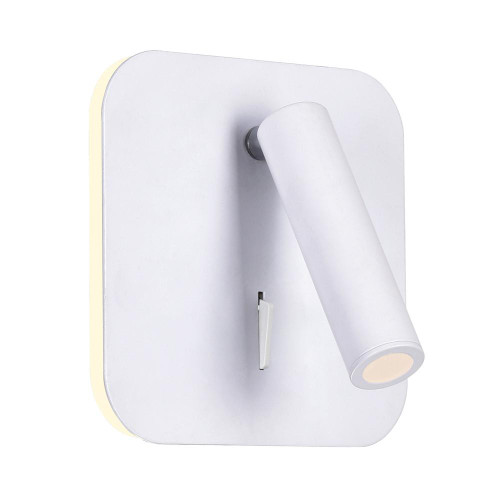 CWI Lighting Private I Wall Sconce, LED, Matte White, 6"W (1242W6-103 3069MFA) 