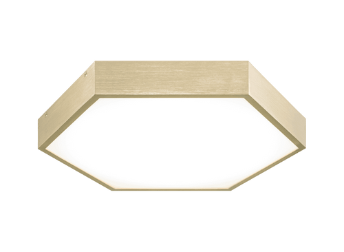 Matteo Lighting Hexol LED Flush Mount, Gold, 14"W (M12614OG 305XNYN) 