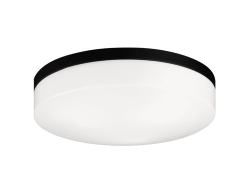Matteo Lighting Xenon Flush Mount, 3-Light, Black, 14"W (M13003BK 305XM0V) 
