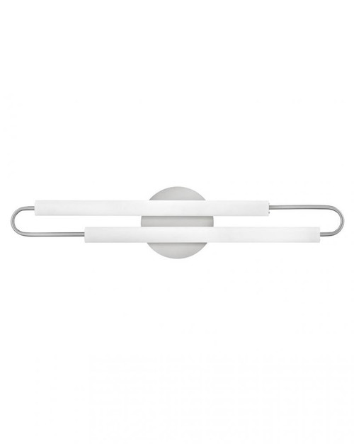 Eos Medium LED Vanity Light, 1-Light, Brushed Nickel, 25"W (53860BN 9Q4LA)