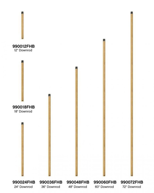 Hinkley 72" Downrod Heritage Brass 