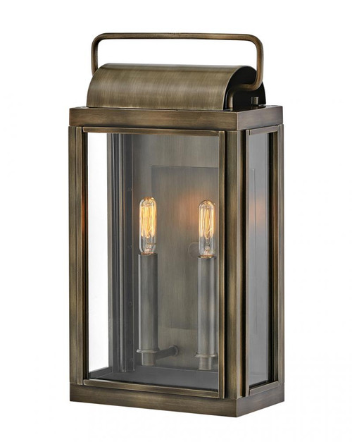 Sag Harbor Outdoor Wall Lantern, 2-Light, Burnished Bronze, 16.5"H (2844BU 9Q3LP)