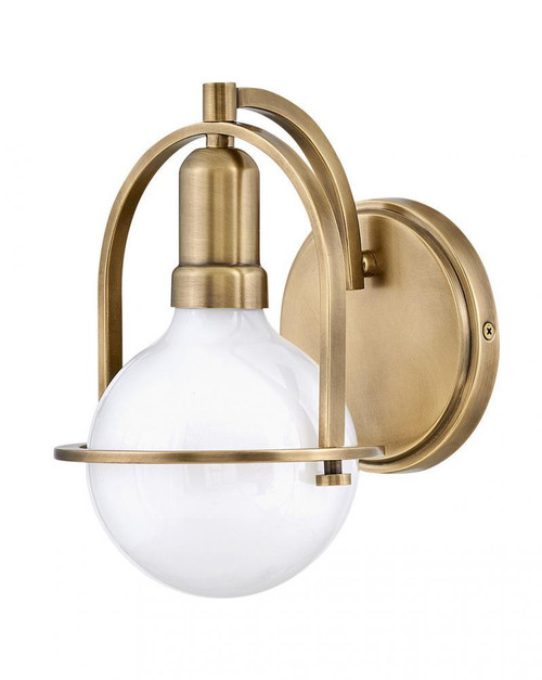 Hinkley Somerset Bath Vanity Light, 1-Light, Brass, 6.25"W (53770HB 9Q4L4) 