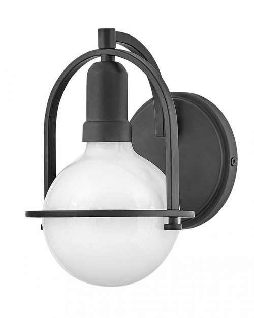 Somerset Bath Vanity Light, 1-Light, Black, 6.25"W (53770BK 9Q4L3)