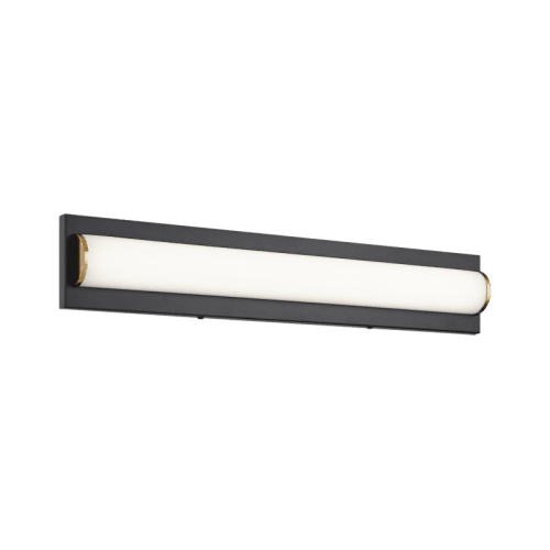 Matteo Lighting Psyra Bath Bar Vanity, 1-Light, LED, Black, 24"W (S08924BK 305XPY5) 