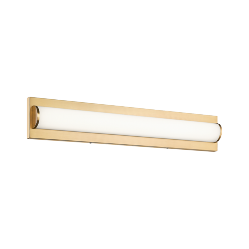 Psyra Bath Bar Vanity, 1-Light, Aged Gold Brass, 24"W (S08924AG 305XPY4)